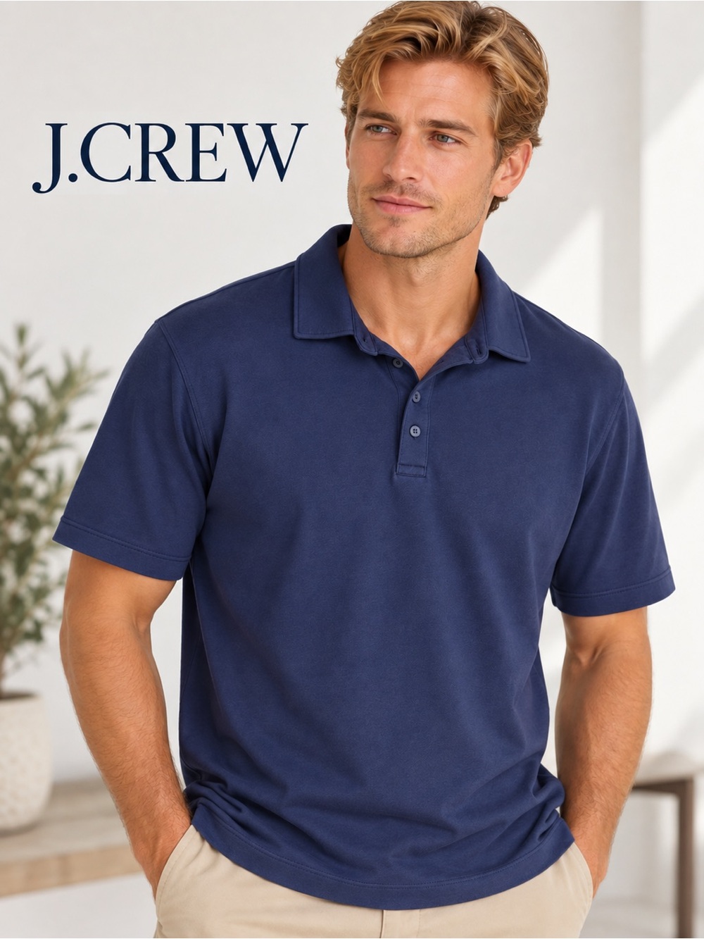 J. Crew Men’s Dark Navy Polo Shirt